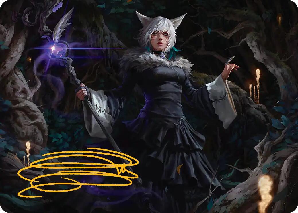 Y'shtola, Night's Blessed Art Card (21) (Gold-Stamped Signature) [FINAL FANTASY Art Series] | Shuffle n Cut Hobbies & Games