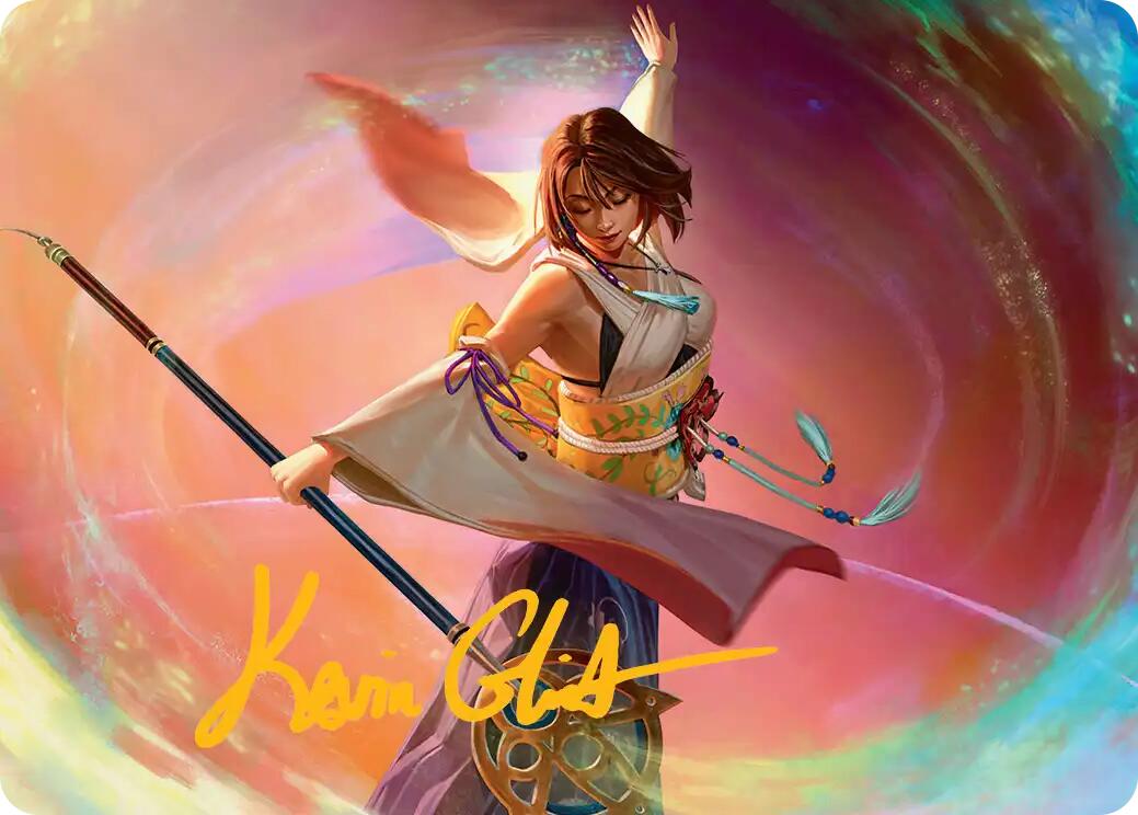 Yuna, Grand Summoner Art Card (Gold-Stamped Signature) [FINAL FANTASY Art Series] | Shuffle n Cut Hobbies & Games