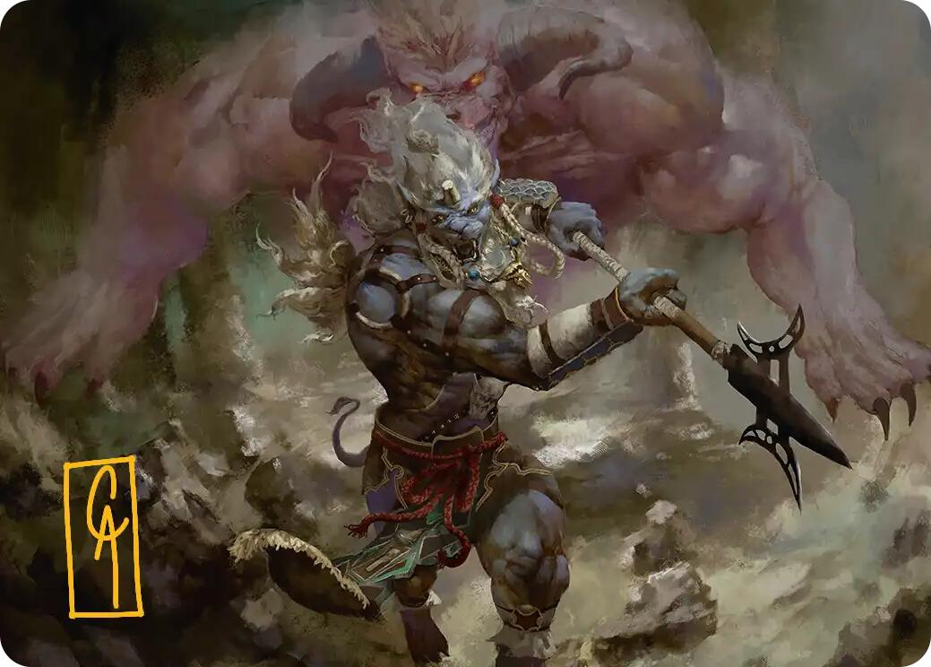 Kimahri, Valiant Guardian Art Card (Gold-Stamped Signature) [FINAL FANTASY Art Series] | Shuffle n Cut Hobbies & Games