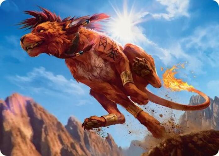 Red XIII, Proud Warrior Art Card [FINAL FANTASY Art Series] | Shuffle n Cut Hobbies & Games