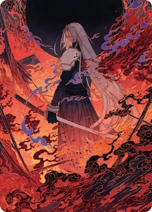 Nibelheim Aflame Art Card [FINAL FANTASY Art Series] | Shuffle n Cut Hobbies & Games