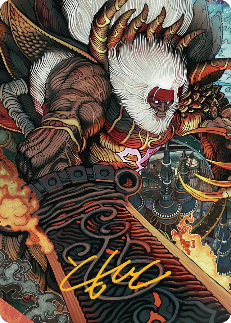 Braska's Final Aeon Art Card (Gold-Stamped Signature) [FINAL FANTASY Art Series] | Shuffle n Cut Hobbies & Games