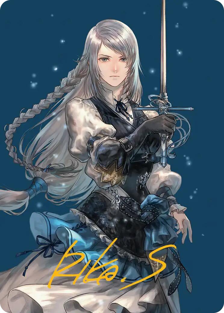 Jill, Shiva's Dominant Art Card (Gold-Stamped Signature) [FINAL FANTASY Art Series] | Shuffle n Cut Hobbies & Games
