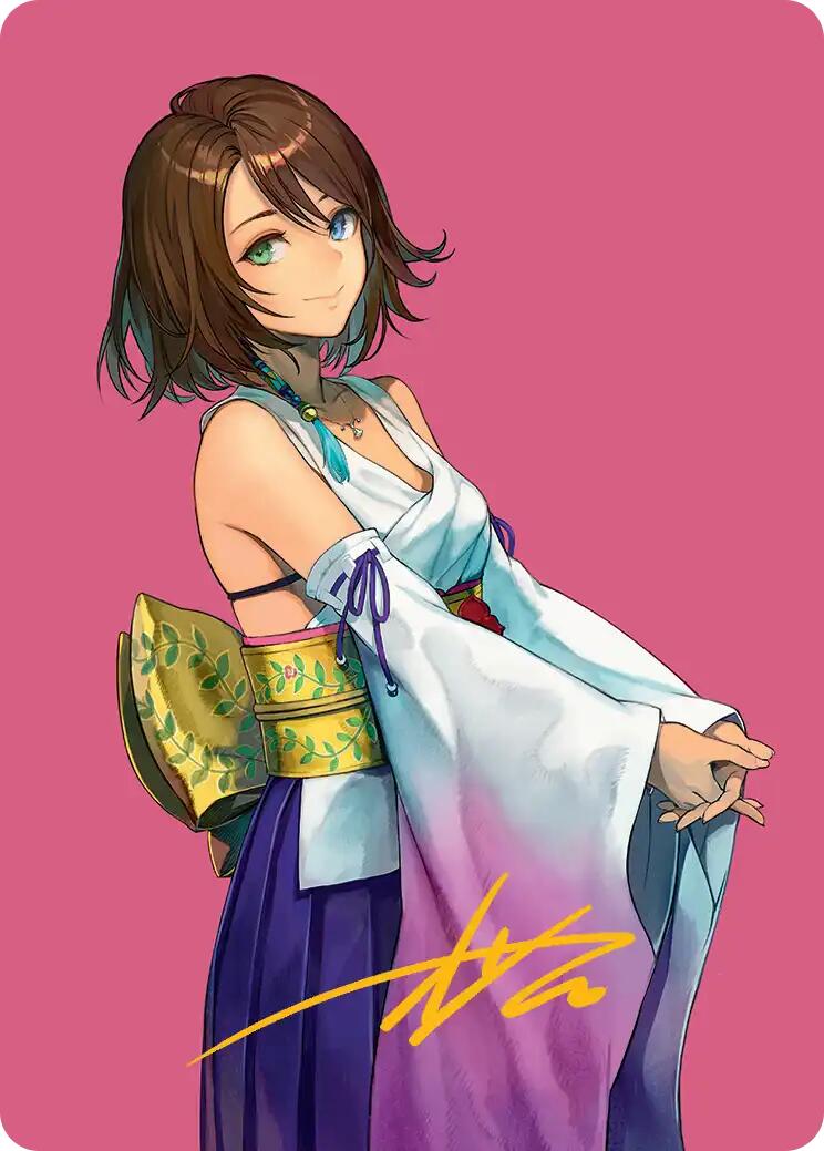 Yuna, Hope of Spira Art Card (Gold-Stamped Signature) [FINAL FANTASY Art Series] | Shuffle n Cut Hobbies & Games