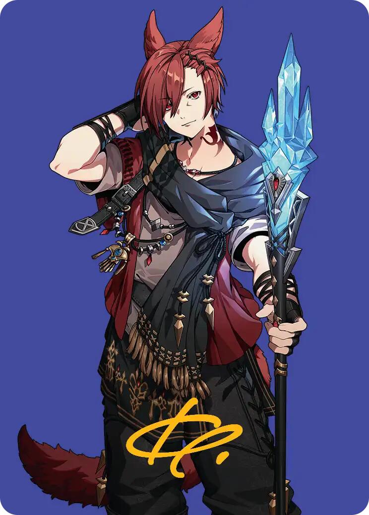G'raha Tia, Scion Reborn Art Card (51) (Gold-Stamped Signature) [FINAL FANTASY Art Series] | Shuffle n Cut Hobbies & Games