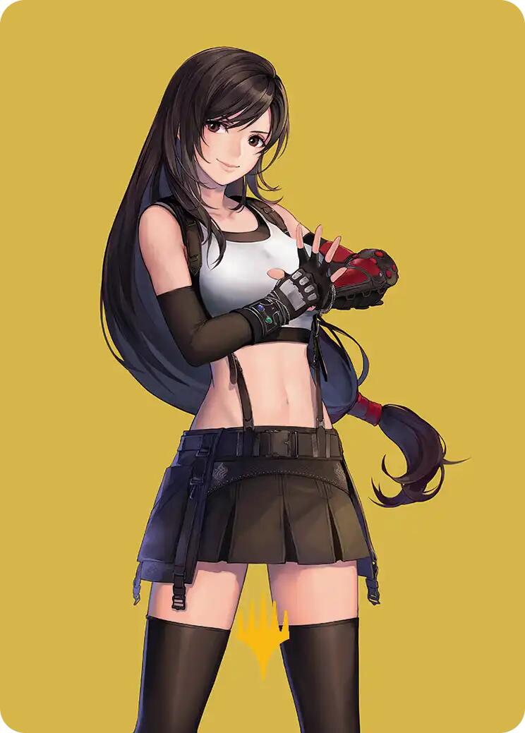 Tifa, Martial Artist Art Card (Gold-Stamped Planeswalker Symbol) [FINAL FANTASY Art Series] | Shuffle n Cut Hobbies & Games