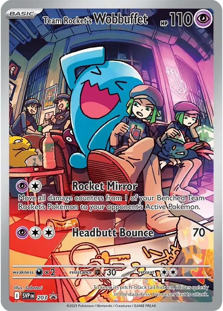 Team Rocket's Wobbuffet (203) [Scarlet & Violet: Black Star Promos] | Shuffle n Cut Hobbies & Games
