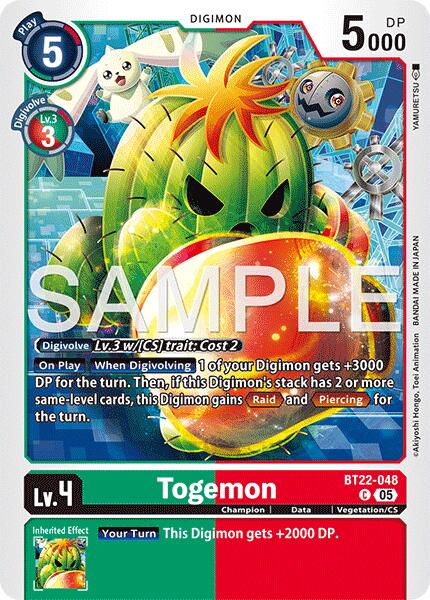 Togemon [BT22-048] [Cyber Eden] | Shuffle n Cut Hobbies & Games
