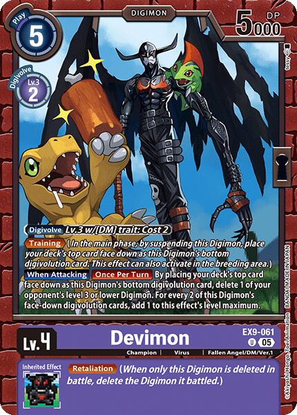 Devimon [EX9-061] [Versus Monsters] | Shuffle n Cut Hobbies & Games