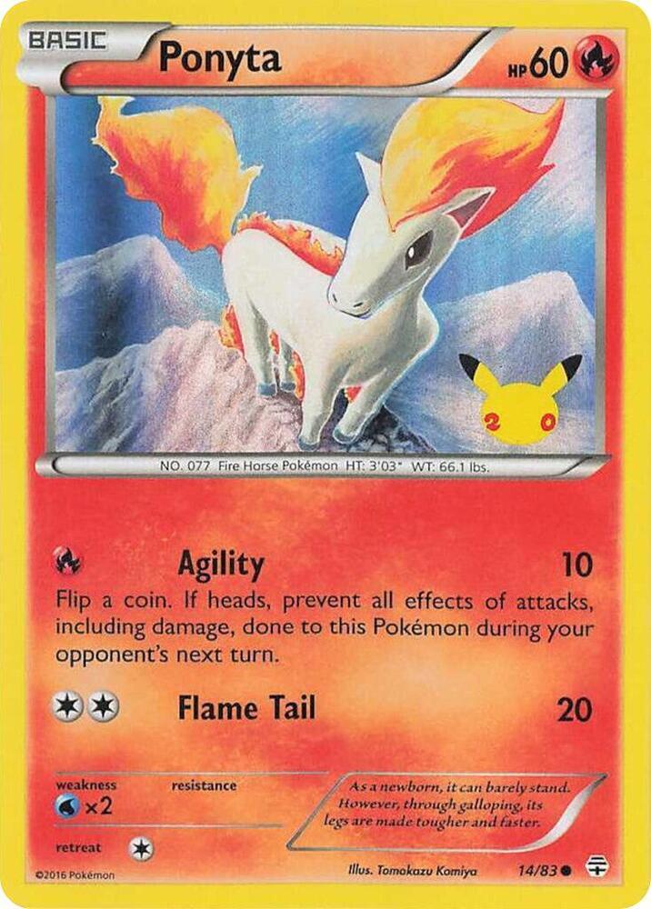 Ponyta (014/083) (UK Exclusive Promo) [Miscellaneous Cards] | Shuffle n Cut Hobbies & Games