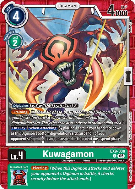 Kuwagamon [EX9-038] [Versus Monsters] | Shuffle n Cut Hobbies & Games