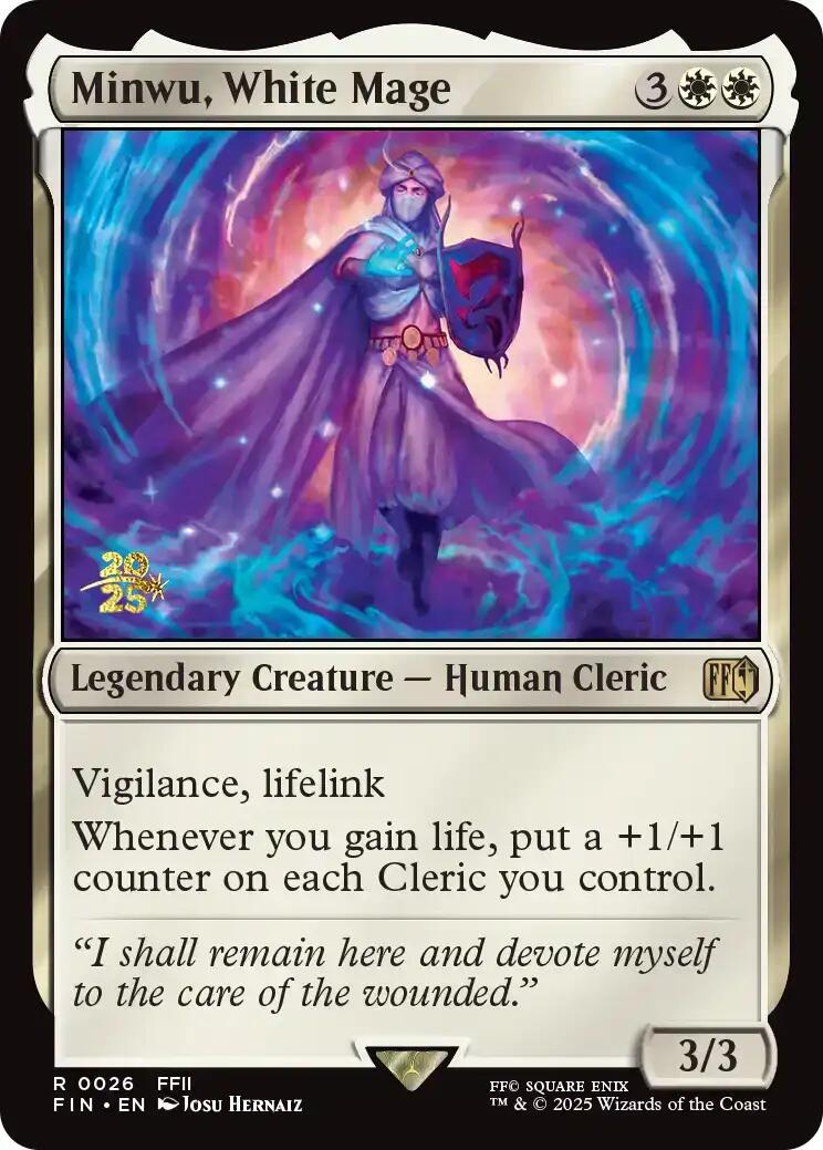 Minwu, White Mage [FINAL FANTASY Prerelease Promo] | Shuffle n Cut Hobbies & Games
