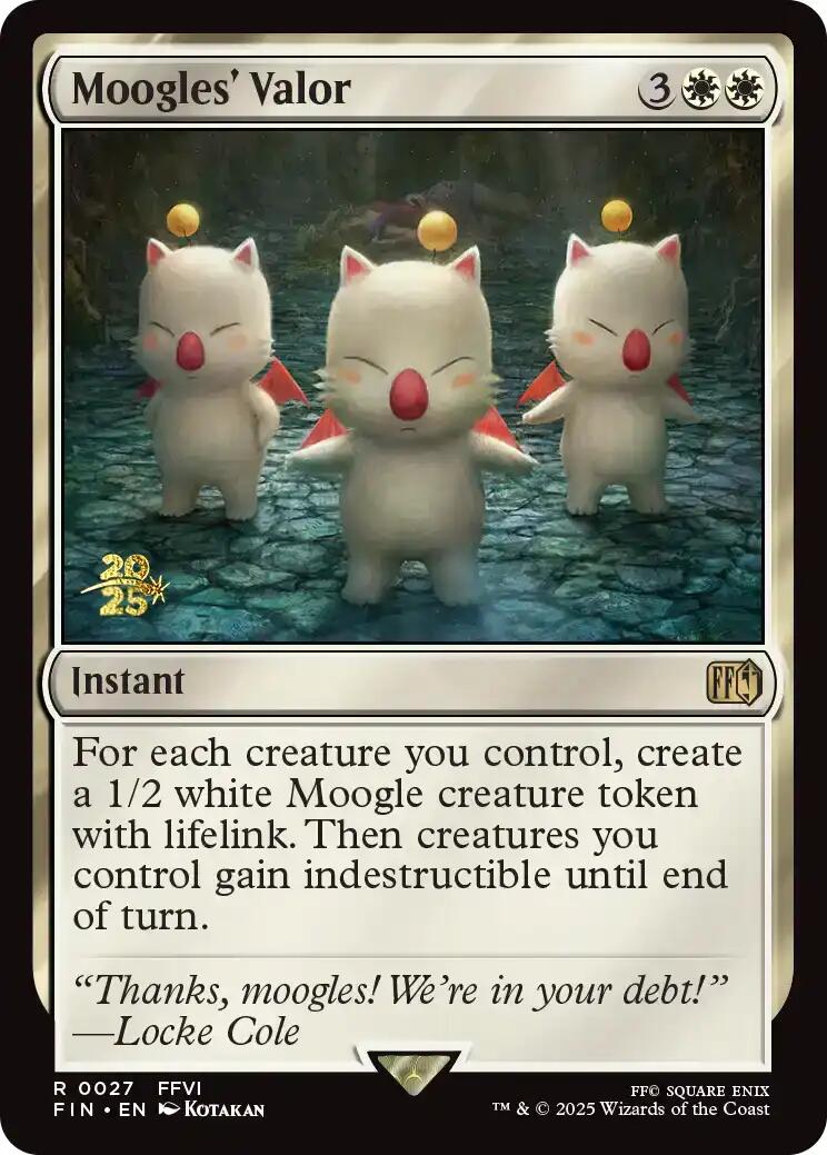 Moogles' Valor [FINAL FANTASY Prerelease Promo] | Shuffle n Cut Hobbies & Games
