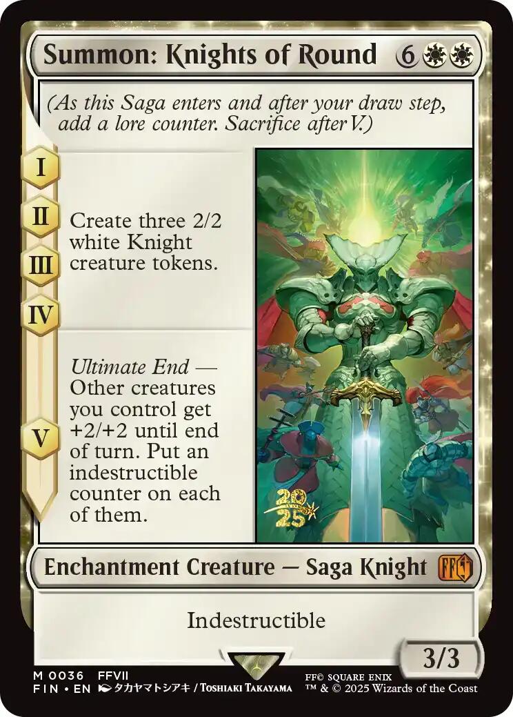 Summon: Knights of Round [FINAL FANTASY Prerelease Promo] | Shuffle n Cut Hobbies & Games