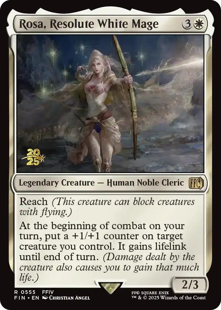 Rosa, Resolute White Mage [FINAL FANTASY Prerelease Promo] | Shuffle n Cut Hobbies & Games