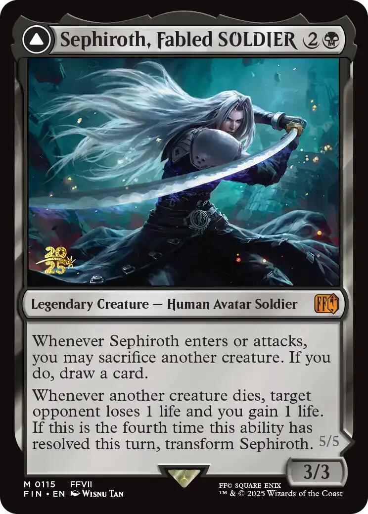 Sephiroth, Fabled SOLDIER [FINAL FANTASY Prerelease Promo] | Shuffle n Cut Hobbies & Games