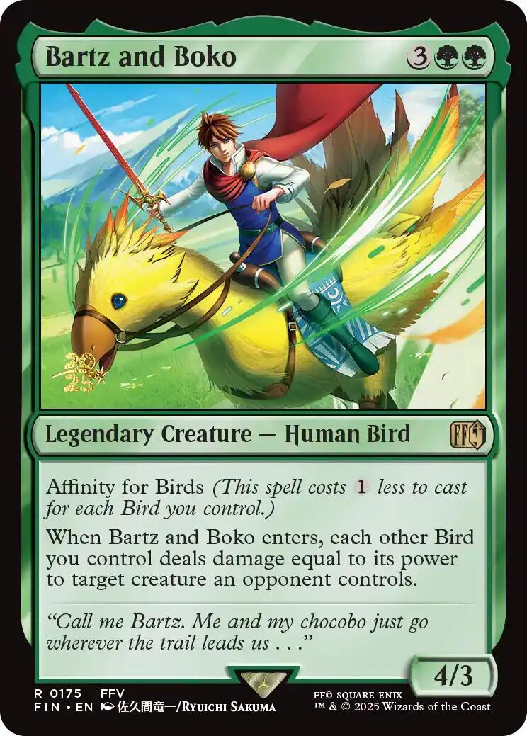 Bartz and Boko [FINAL FANTASY Prerelease Promo] | Shuffle n Cut Hobbies & Games