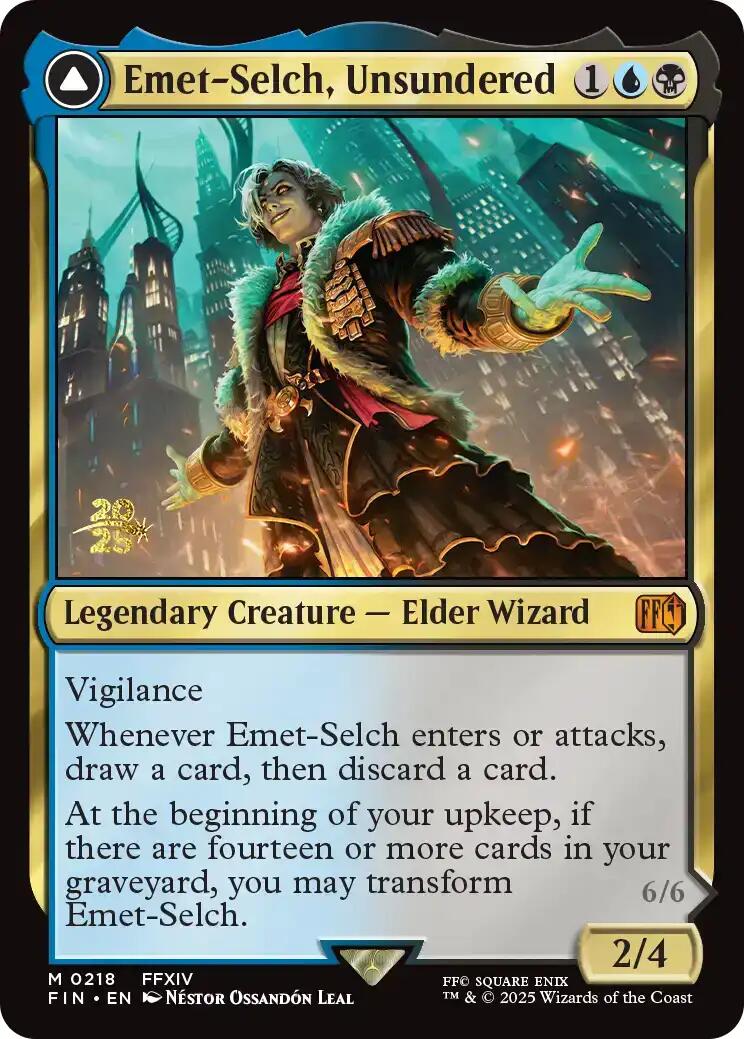 Emet-Selch, Unsundered // Hades, Sorcerer of Eld [FINAL FANTASY Prerelease Promo] | Shuffle n Cut Hobbies & Games