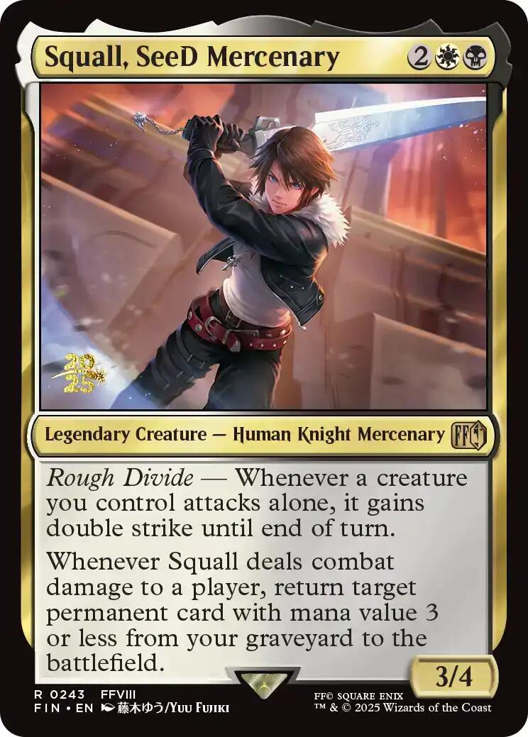 Squall, SeeD Mercenary [FINAL FANTASY Prerelease Promo] | Shuffle n Cut Hobbies & Games