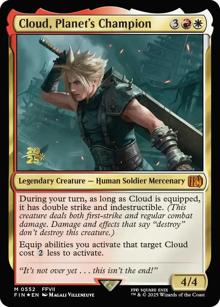 Cloud, Planet's Champion [FINAL FANTASY Prerelease Promo] | Shuffle n Cut Hobbies & Games