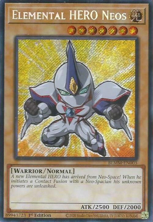 Elemental HERO Neos [BLMM-EN003] Secret Rare | Shuffle n Cut Hobbies & Games