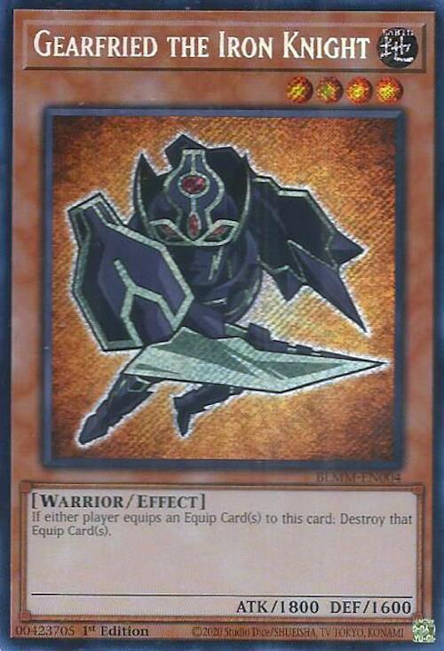 Gearfried the Iron Knight [BLMM-EN004] Secret Rare | Shuffle n Cut Hobbies & Games