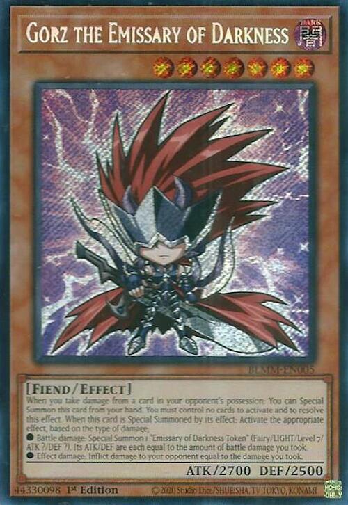 Gorz the Emissary of Darkness [BLMM-EN005] Secret Rare | Shuffle n Cut Hobbies & Games
