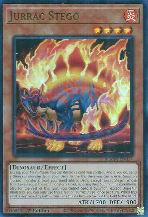 Jurrac Stego [BLMM-EN017] Ultra Rare | Shuffle n Cut Hobbies & Games