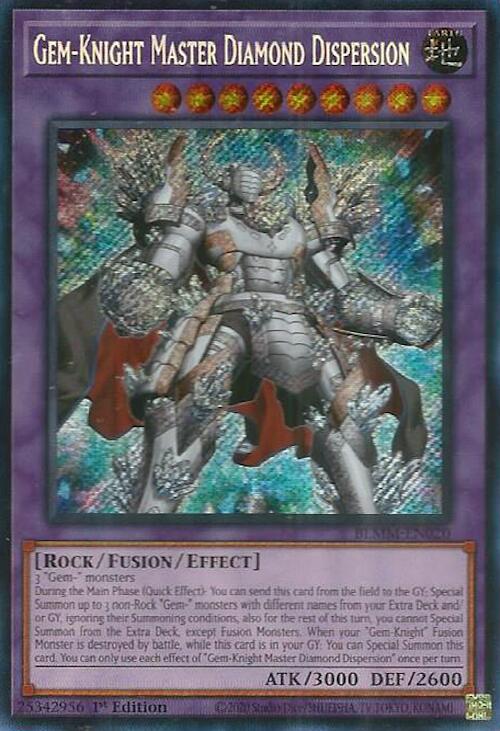 Gem-Knight Master Diamond Dispersion [BLMM-EN020] Secret Rare | Shuffle n Cut Hobbies & Games