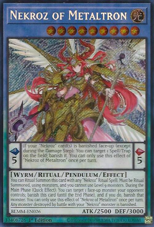 Nekroz of Metaltron [BLMM-EN026] Secret Rare | Shuffle n Cut Hobbies & Games