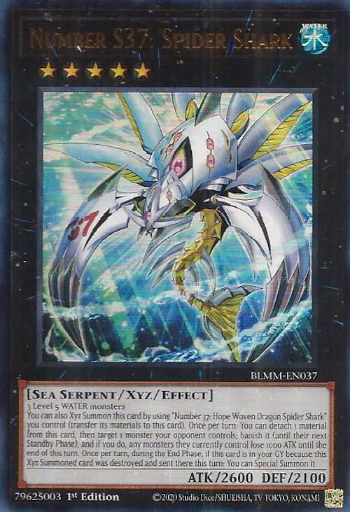 Number S37: Spider Shark [BLMM-EN037] Ultra Rare | Shuffle n Cut Hobbies & Games