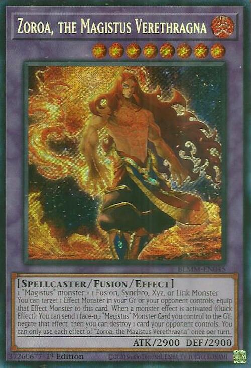 Zoroa, the Magistus Verethragna [BLMM-EN045] Secret Rare | Shuffle n Cut Hobbies & Games