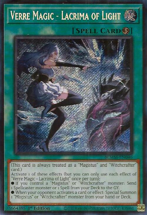 Verre Magic - Lacrima of Light [BLMM-EN046] Secret Rare | Shuffle n Cut Hobbies & Games