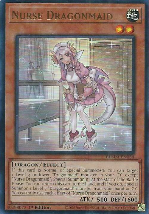 Nurse Dragonmaid [BLMM-EN054] Ultra Rare | Shuffle n Cut Hobbies & Games