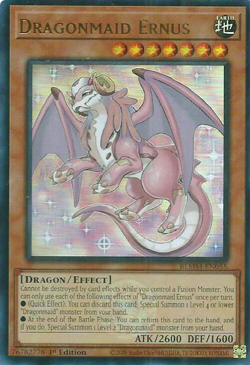 Dragonmaid Ernus [BLMM-EN055] Ultra Rare | Shuffle n Cut Hobbies & Games