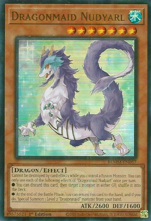 Dragonmaid Nudyarl [BLMM-EN057] Ultra Rare | Shuffle n Cut Hobbies & Games