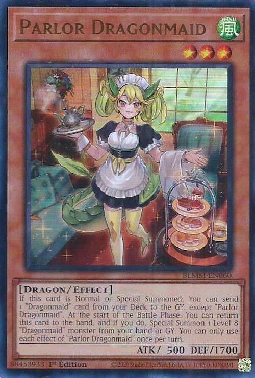 Parlor Dragonmaid [BLMM-EN060] Ultra Rare | Shuffle n Cut Hobbies & Games