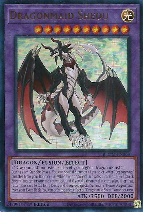Dragonmaid Sheou [BLMM-EN064] Ultra Rare | Shuffle n Cut Hobbies & Games