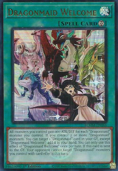 Dragonmaid Welcome [BLMM-EN066] Ultra Rare | Shuffle n Cut Hobbies & Games