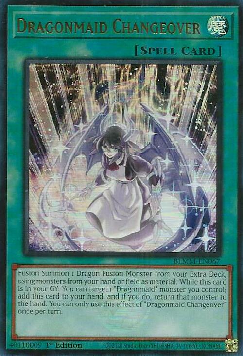 Dragonmaid Changeover [BLMM-EN067] Ultra Rare | Shuffle n Cut Hobbies & Games
