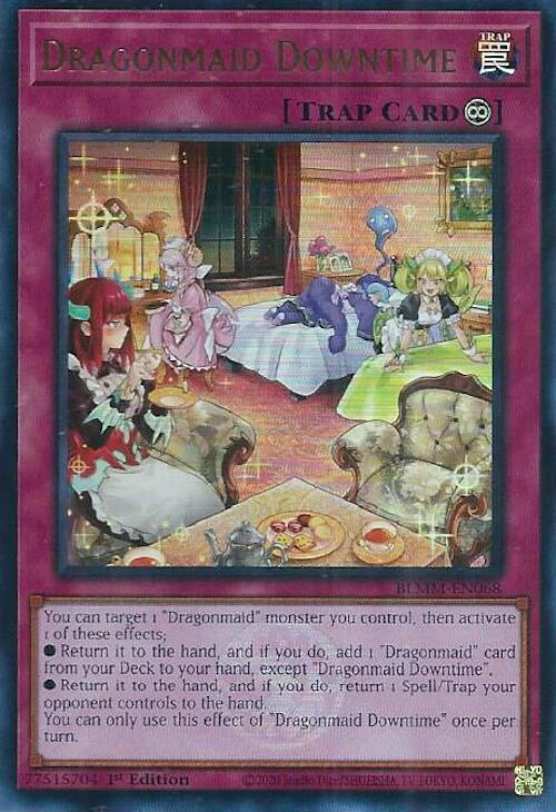Dragonmaid Downtime [BLMM-EN068] Ultra Rare | Shuffle n Cut Hobbies & Games