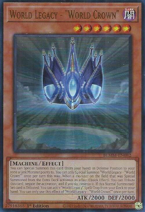 World Legacy - "World Crown" [BLMM-EN082] Ultra Rare | Shuffle n Cut Hobbies & Games