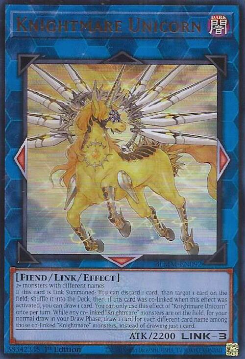 Knightmare Unicorn [BLMM-EN092] Ultra Rare | Shuffle n Cut Hobbies & Games
