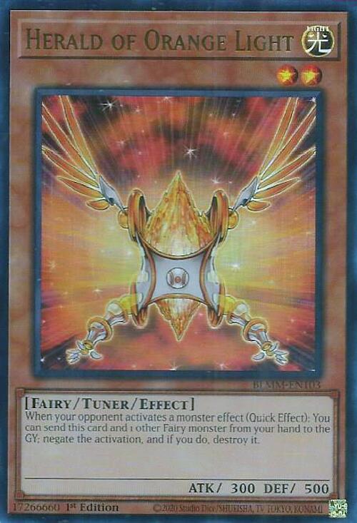 Herald of Orange Light [BLMM-EN103] Ultra Rare | Shuffle n Cut Hobbies & Games