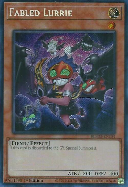Fabled Lurrie [BLMM-EN104] Secret Rare | Shuffle n Cut Hobbies & Games