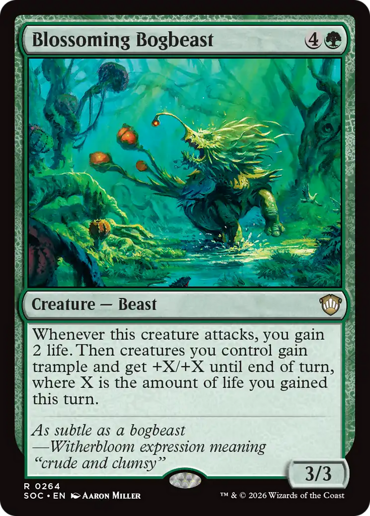 Blossoming Bogbeast [Secrets of Strixhaven Commander] | Shuffle n Cut Hobbies & Games