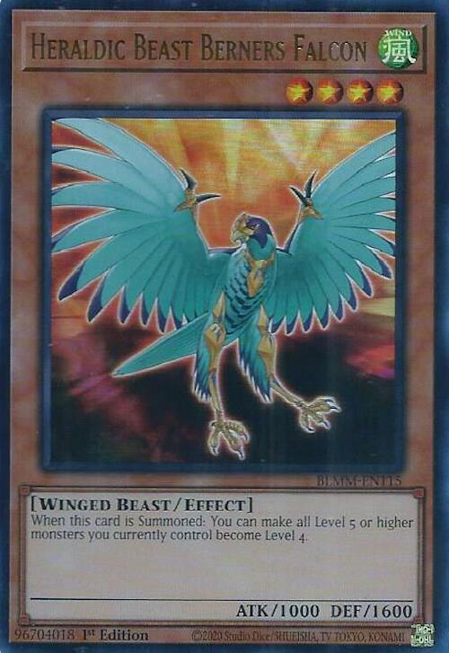 Heraldic Beast Berners Falcon [BLMM-EN115] Ultra Rare | Shuffle n Cut Hobbies & Games