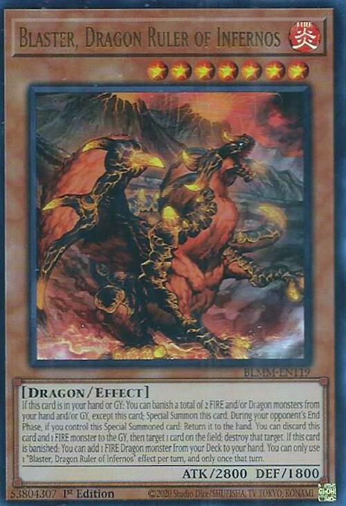 Blaster, Dragon Ruler of Infernos [BLMM-EN119] Ultra Rare | Shuffle n Cut Hobbies & Games