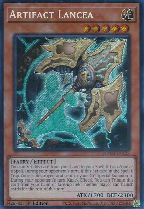 Artifact Lancea [BLMM-EN125] Secret Rare | Shuffle n Cut Hobbies & Games
