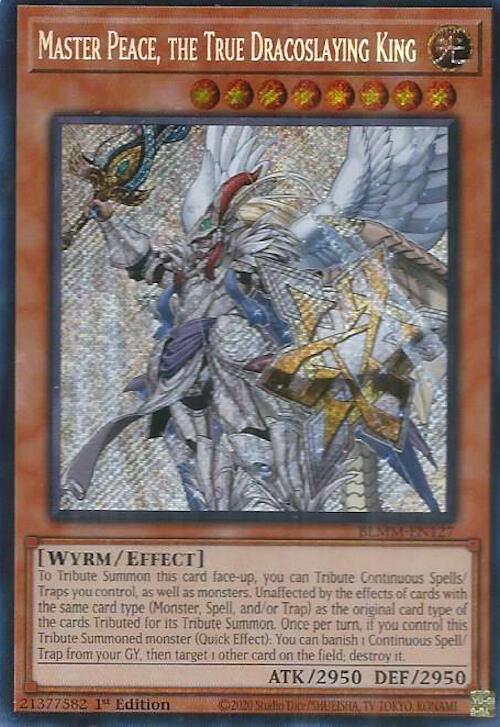 Master Peace, the True Dracoslaying King [BLMM-EN127] Secret Rare | Shuffle n Cut Hobbies & Games